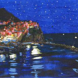 Natale Addamiano - Cielo stellato a Manarola