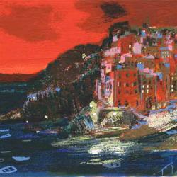 Natale Addamiano - Riomaggiore dalla finestra