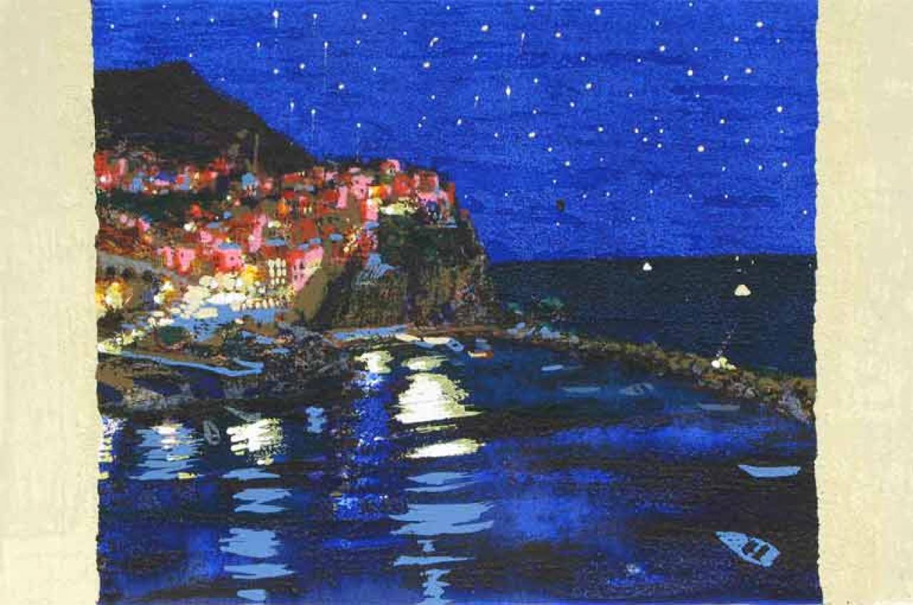 Natale Addamiano - Cielo stellato a Manarola