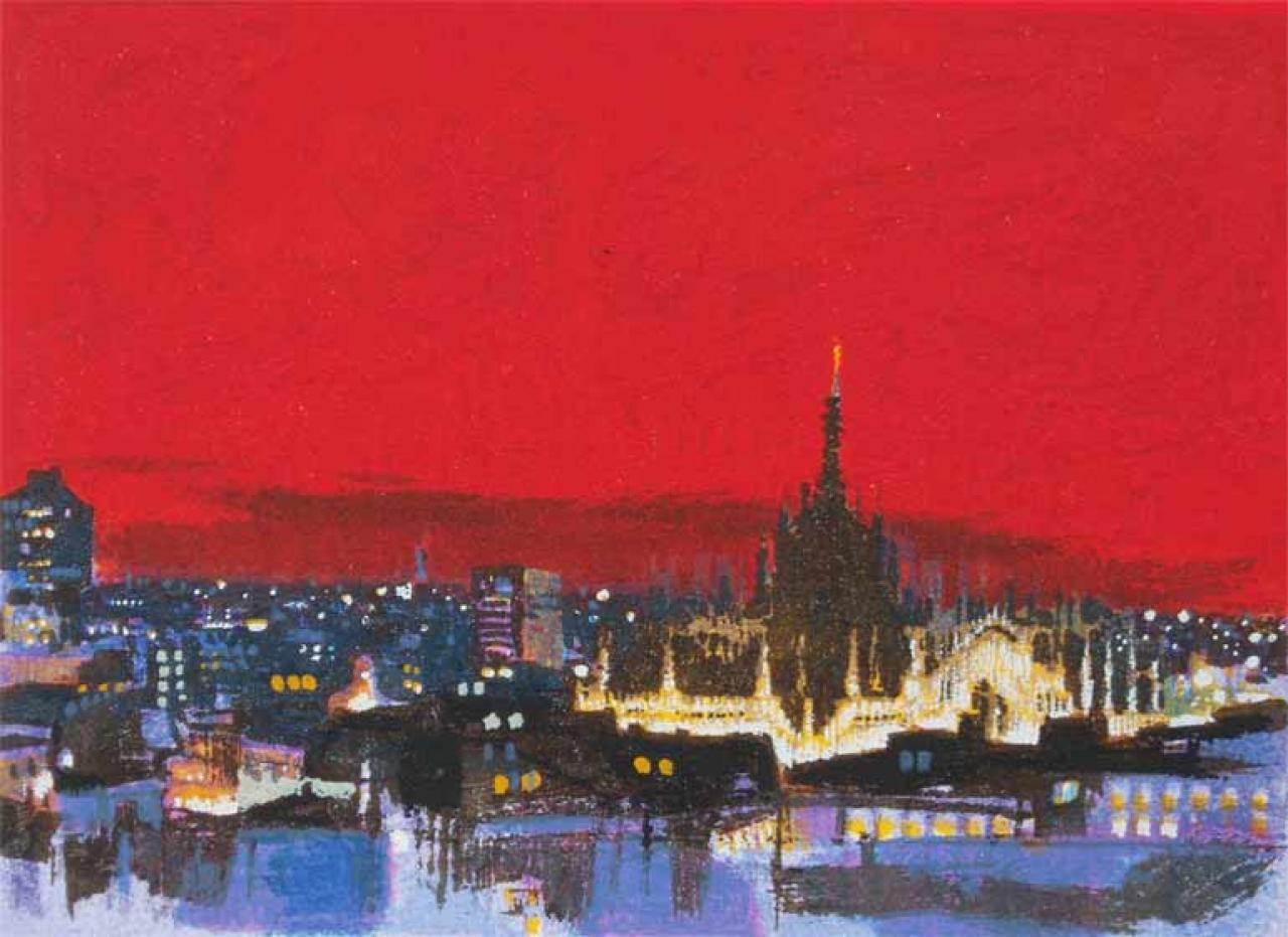 Natale Addamiano - Le guglie verso sera