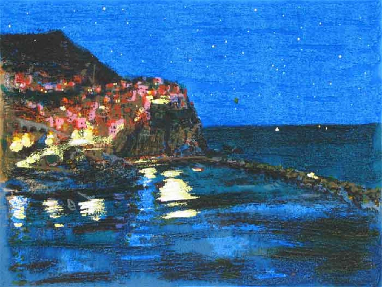 Natale Addamiano - Manarola by night