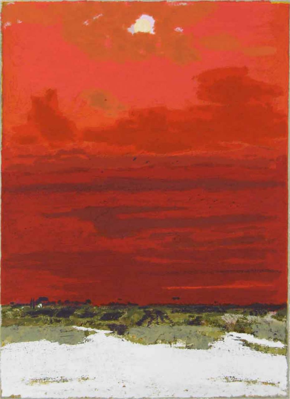 Natale Addamiano - Murgia al tramonto
