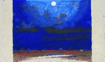 Natale Addamiano - Cielo stellato e luna